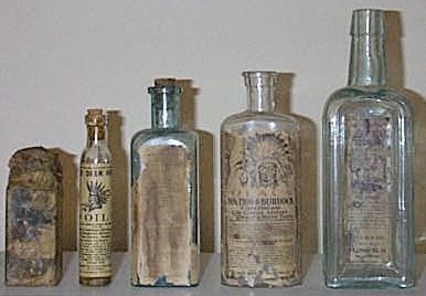 Labeled & Embossed Indian Bottles