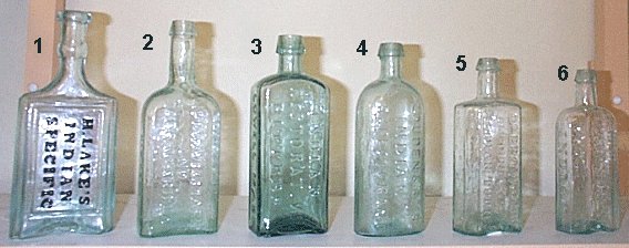 Pontilled Indian Bottles - Group 1