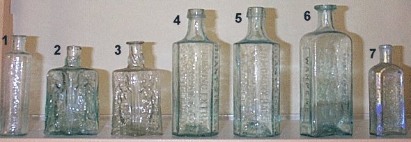 Pontil marked Indian Bottles